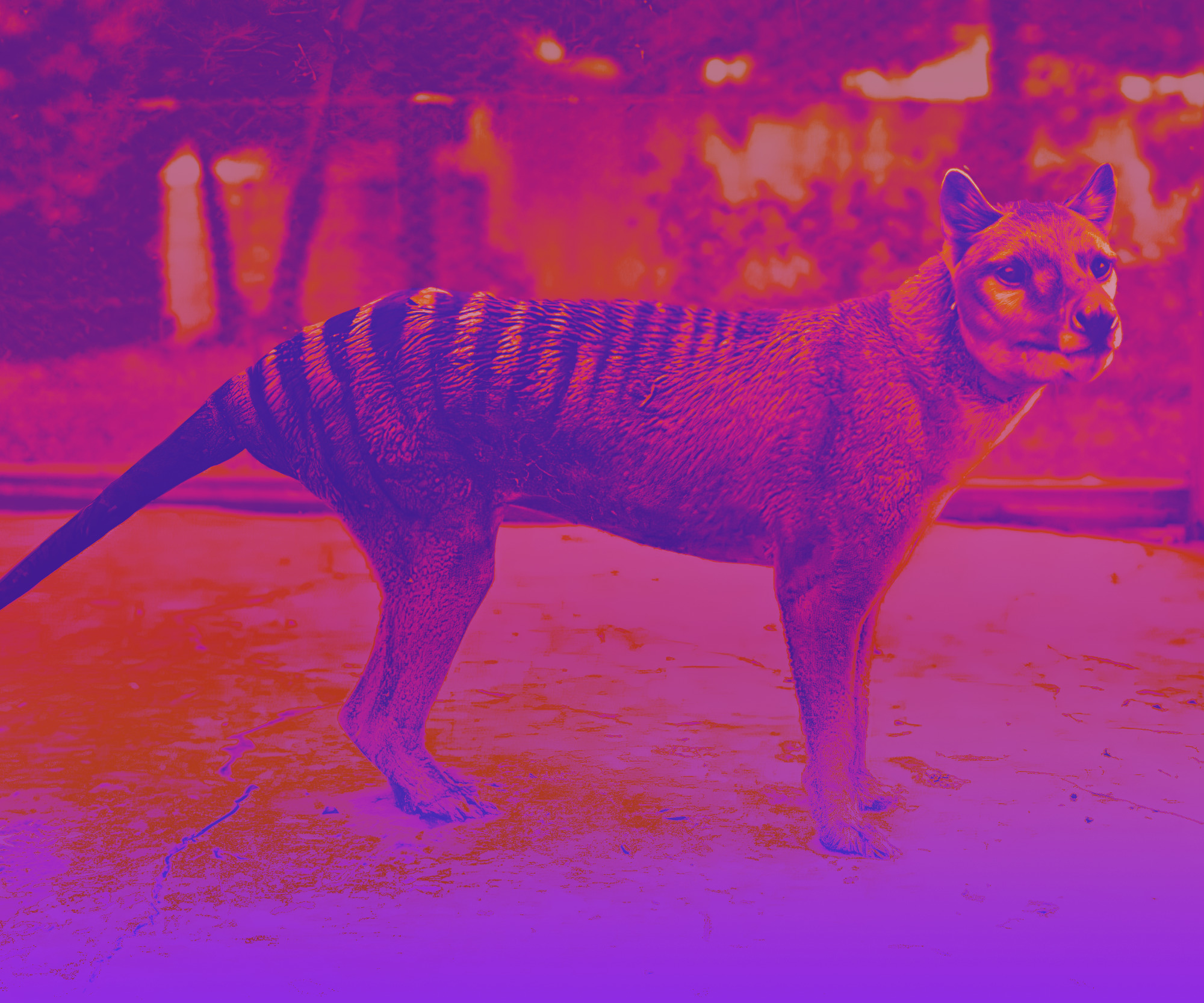 Thylacine Tasmanian Wolf Tasmanian Tiger